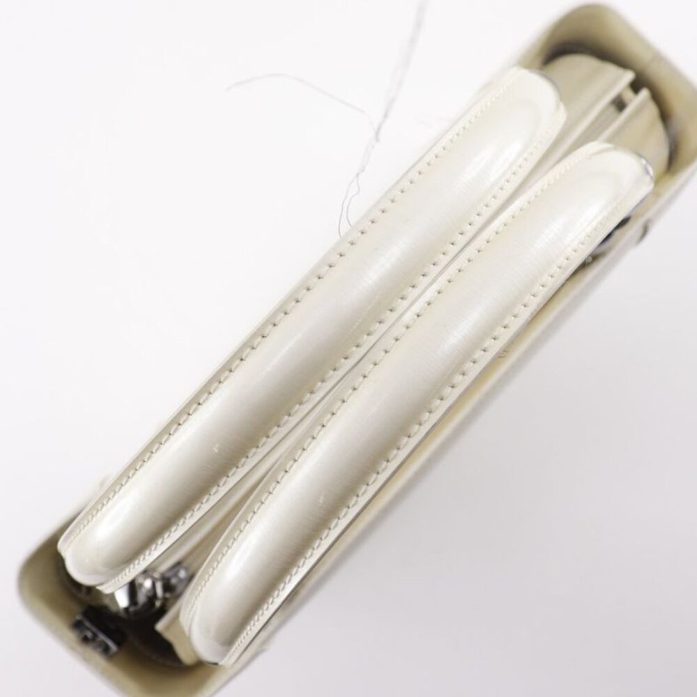 Christian Dior Maris Pearl 2-Way Shoulder Patent Leather Off White - Picture 5 of 10
